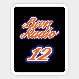 Bwn Radio- New York Alternative Jersey #12 Sticker